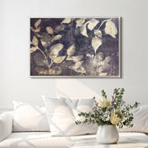 Sun Stained Foliage I - High Resolution Giclee Printed Canvas Framed in Contemporary Clear Acrylic Frame